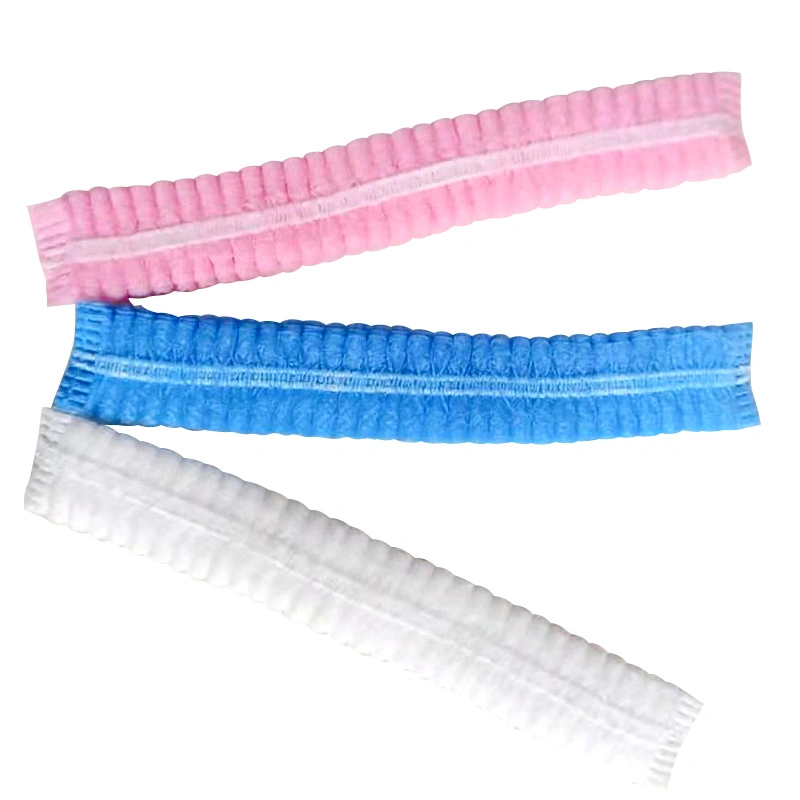 Non Woven Disposable Dust Caps, 100 PCS Elastic Caps for Food Industries and Medical Works