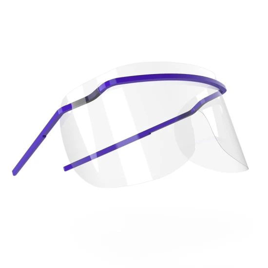 Proteção médica Portective Eyewear Viseira de segurança de vidro plástico transparente transparente